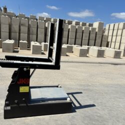 Basculeur E-Power statique pour blocs béton empilables + pince