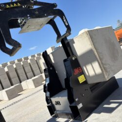 Basculeur E-Power statique pour blocs béton empilables + pince